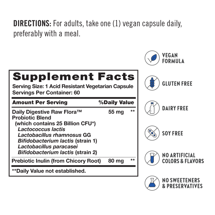 Men's Daily Digestive Probiotic - 25 Billion CFU^, 3 Bottles