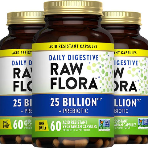 Probiotico Quotidiano per la Digestione degli Uomini - 25 Miliardi CFU^, 3 Bottiglie