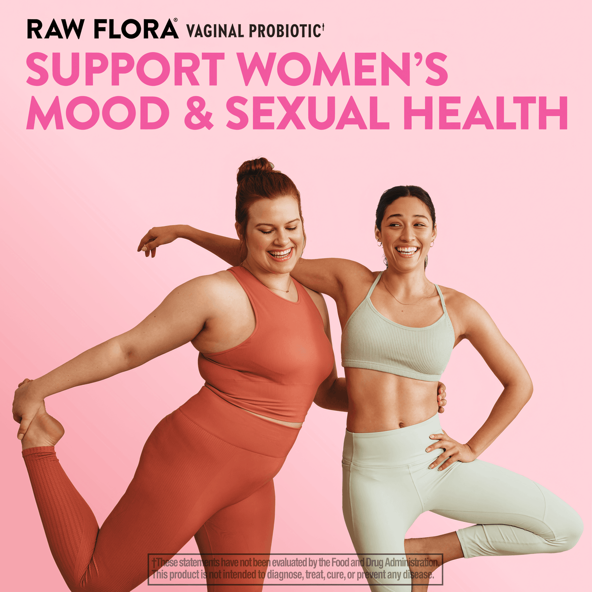 Raw Flora Vaginal Moisture Probiotics for Women | 60 Capsules | with Slippery Elm and Pineapple | Vegan & Gluten Free Supplement